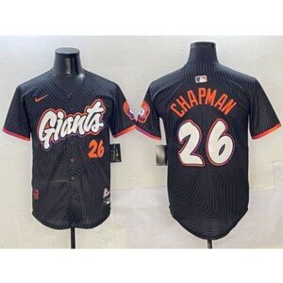 Mens Youths Kids Womens Matt Chapman City Connect Stitched Jersey Black